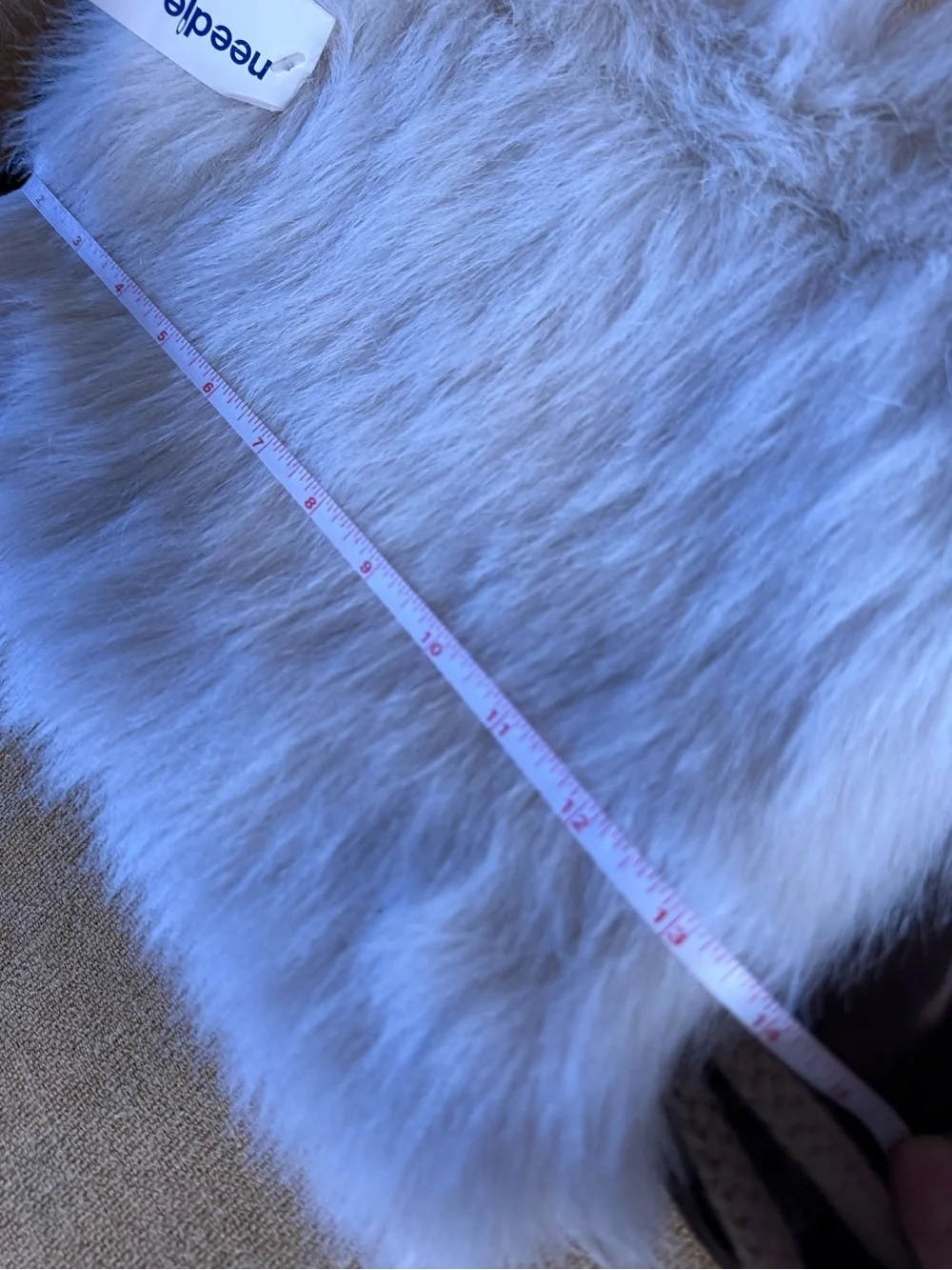 Unique Cream Faux Fur  hand warmer NEW with tag